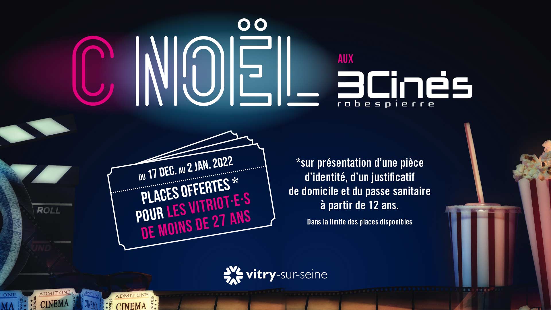 Offrez des places de cinéma pour Noël